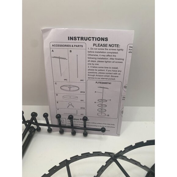 Metal Rotating Jewelry Holder Organizer 4 Tiers For Earrings Rings Bracelets & N - Picture 5 of 7